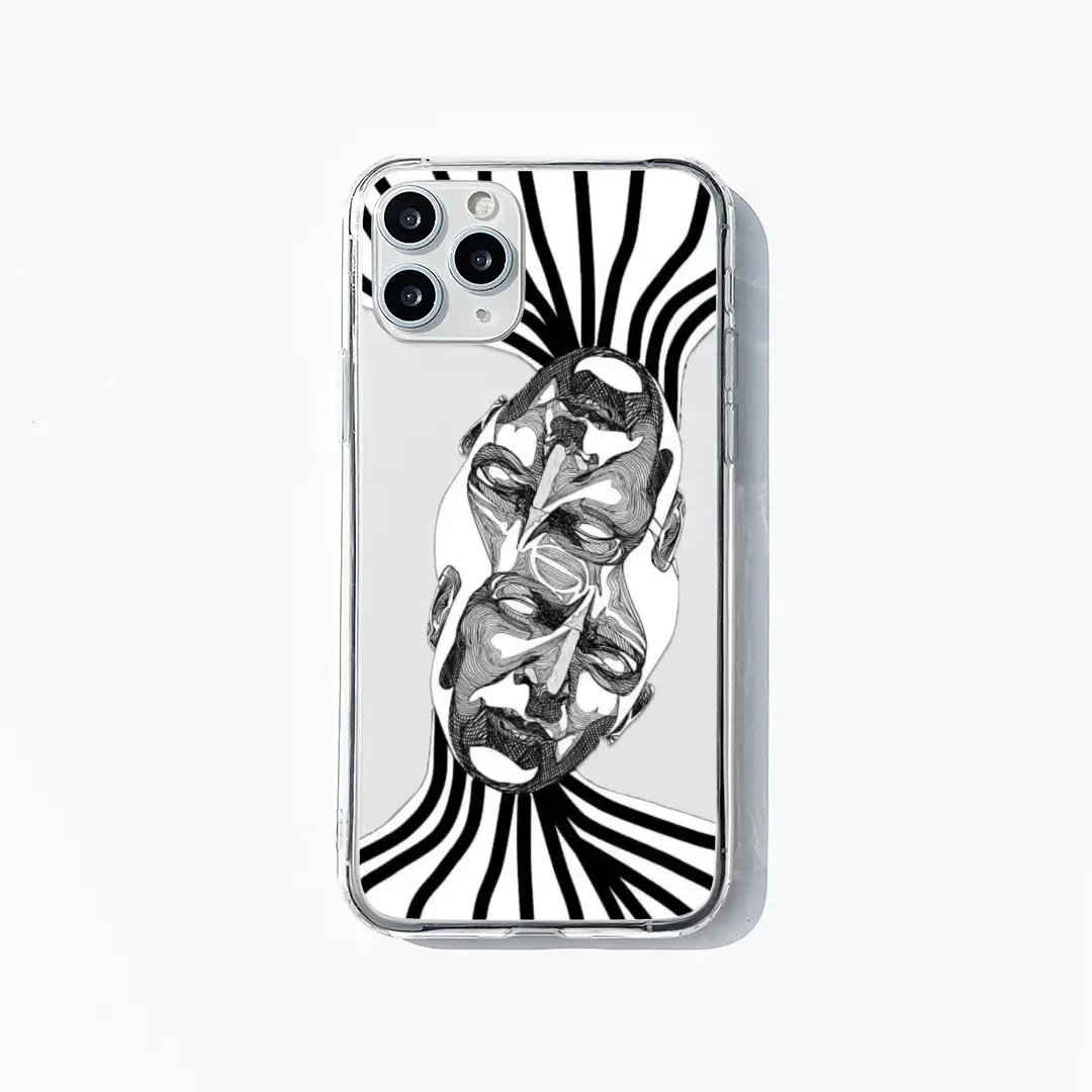 Black & White Heads Phone Case