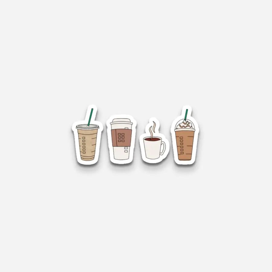 4 Coffee Style Sticker