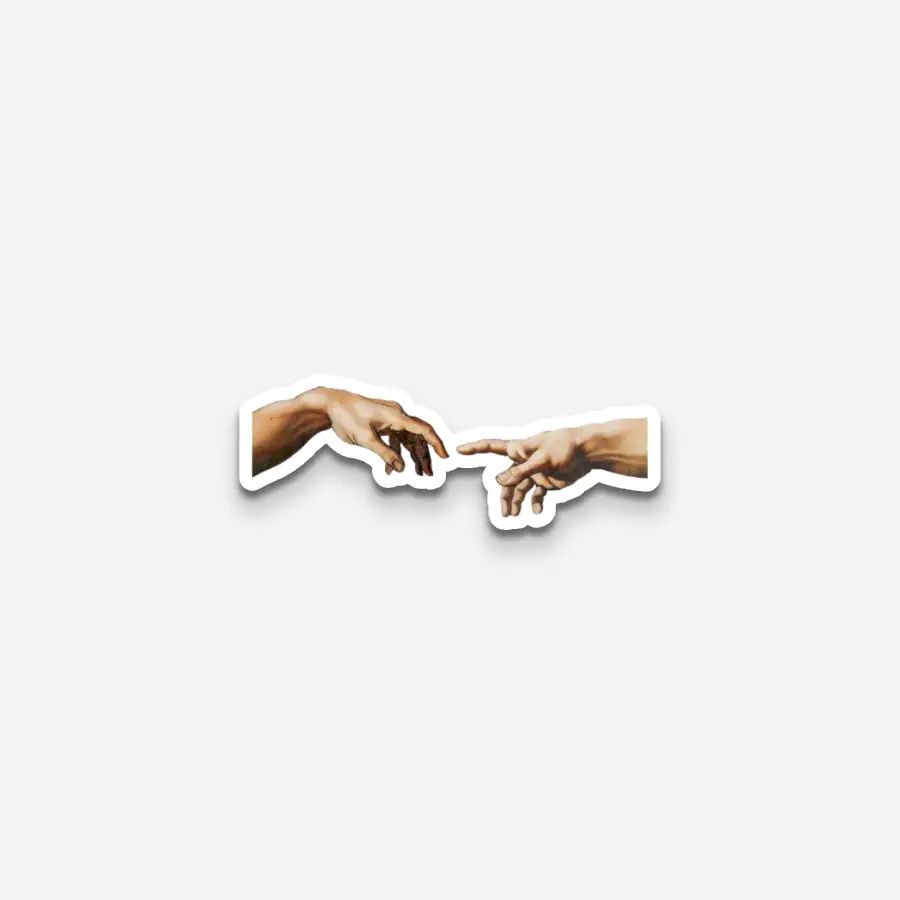 The Creation Of Adam v1 Sticker