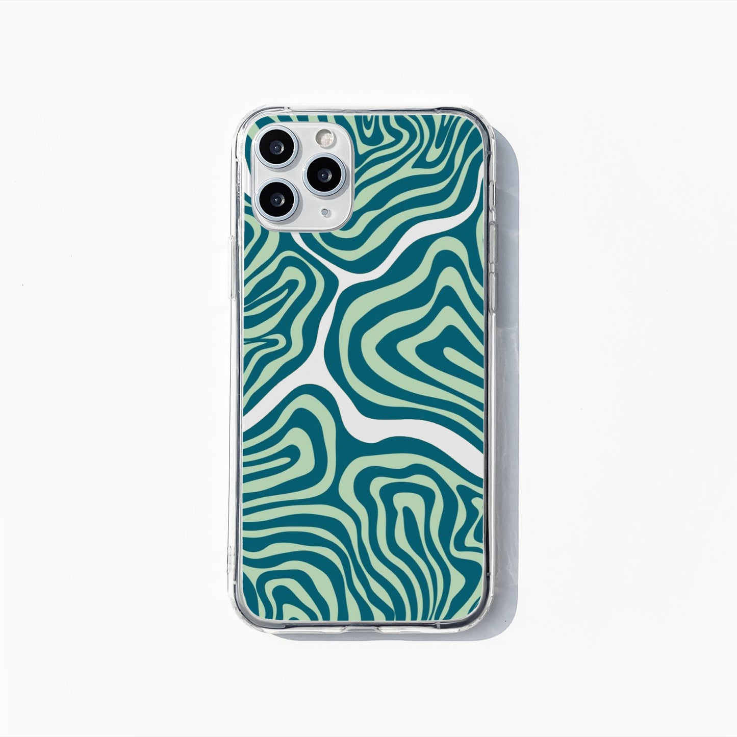 Green Wave Pattern Phone Case