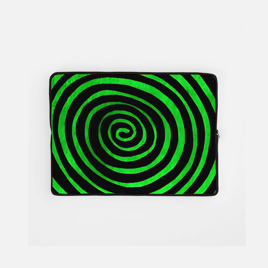 Green Vortex Laptop Sleeve