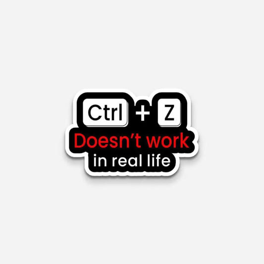 Ctrl + Z Sticker
