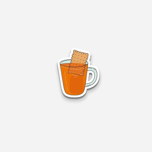 Tea With Biscut Sticker