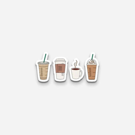 4 Coffee Style Sticker