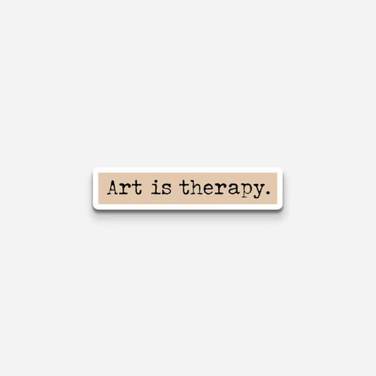 Art Is Therapy Sticker