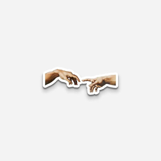 The Creation Of Adam v1 Sticker