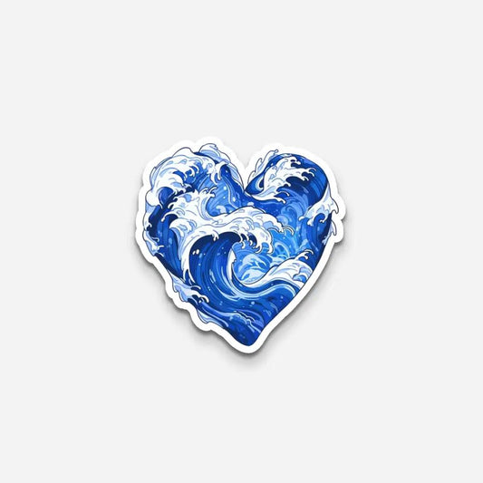 Blue Heart Sticker