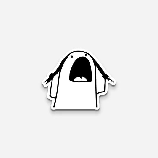 Screaming Reaction Sticker